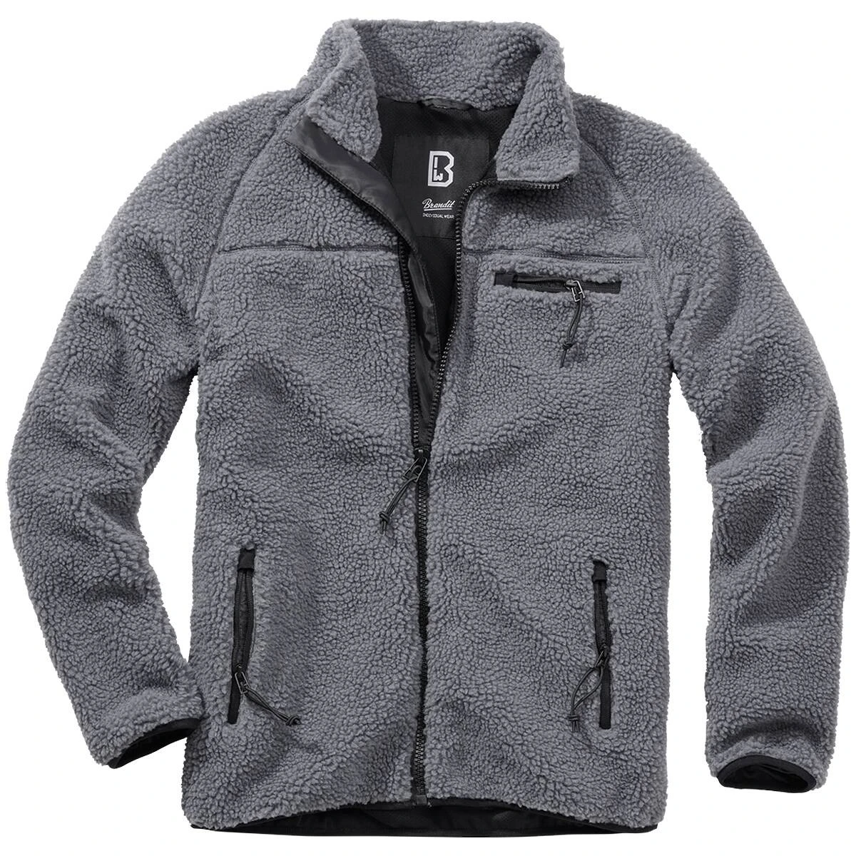 Brandit Teddyfleece Jacke Anthrazit 3 Brandit Teddyfleece Jacke Anthrazit