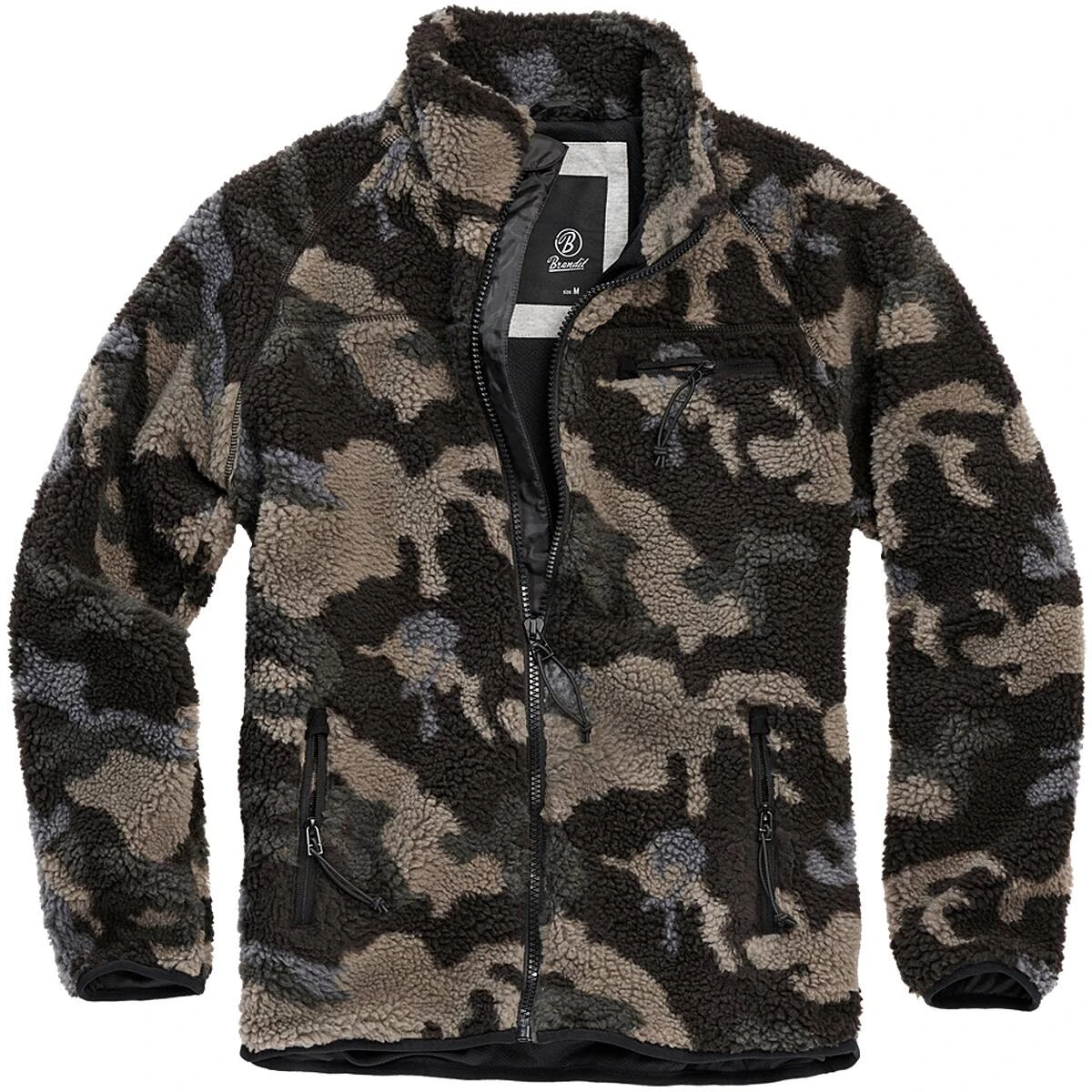 Brandit Teddyfleece Jacke Darkcamo 3 Brandit Teddyfleece Jacke Darkcamo