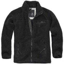 Brandit Teddyfleece Jacke Schwarz