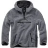 Brandit Teddyfleece Pullover Mit Kapuze Anthrazit -Outdoorfan Geschaft teddyfleece pullover mit kapuze anthrazit