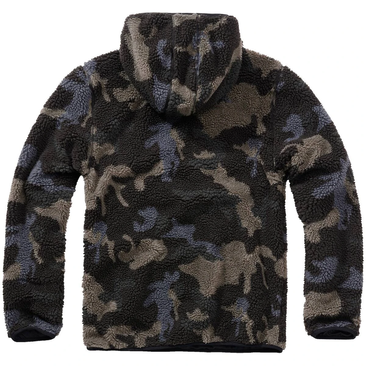 Brandit Teddyfleece Pullover Mit Kapuze Darkcamo 4 Brandit Teddyfleece Pullover Mit Kapuze Darkcamo – Bild 2