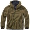 Brandit Teddyfleece Pullover Mit Kapuze Oliv -Outdoorfan Geschaft teddyfleece pullover mit kapuze oliv