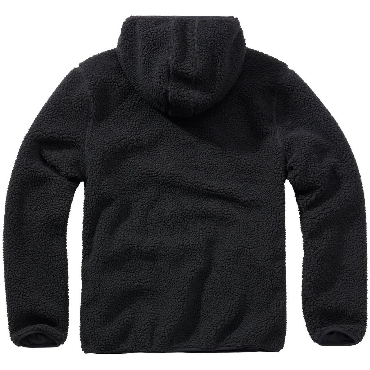 Brandit Teddyfleece Pullover Mit Kapuze Schwarz 4 Brandit Teddyfleece Pullover Mit Kapuze Schwarz – Bild 2