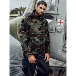 Brandit Teddyfleece Pullover Mit Kapuze Woodland 8 Brandit Teddyfleece Pullover Mit Kapuze Woodland -Outdoorfan Geschaft teddyfleece pullover mit kapuze woodland3