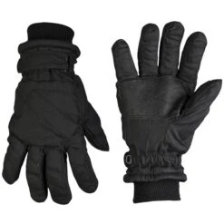 Mil-Tec Thermo-Fingerhandschuhe Thinsulate Schwarz