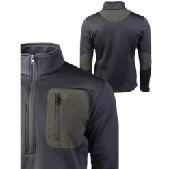 Mil-Tec Thermofleece Zip Pullover Schwarz -Outdoorfan Geschaft thermofleece zip pullover schwarz2