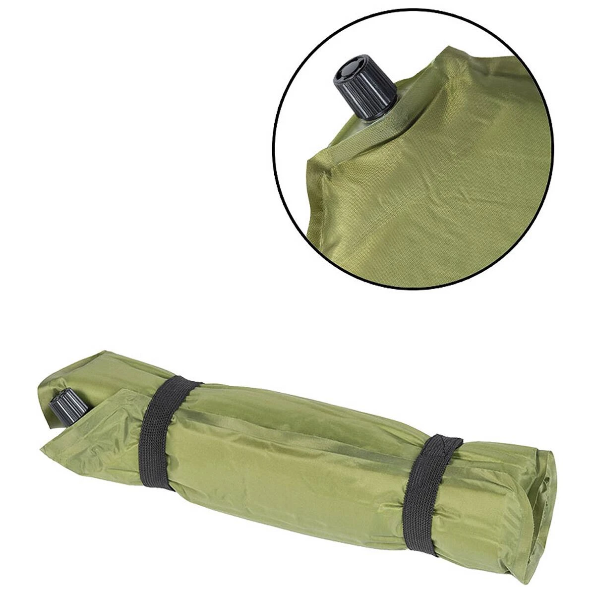 Mil-Tec Thermokissen Selbstaufblasbar Oliv 4 Mil-Tec Thermokissen Selbstaufblasbar Oliv – Bild 2