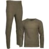 Mil-Tec Unterwäsche Thermofleece Rundhals Oliv -Outdoorfan Geschaft unterwaesche thermofleece rundhals oliv 1