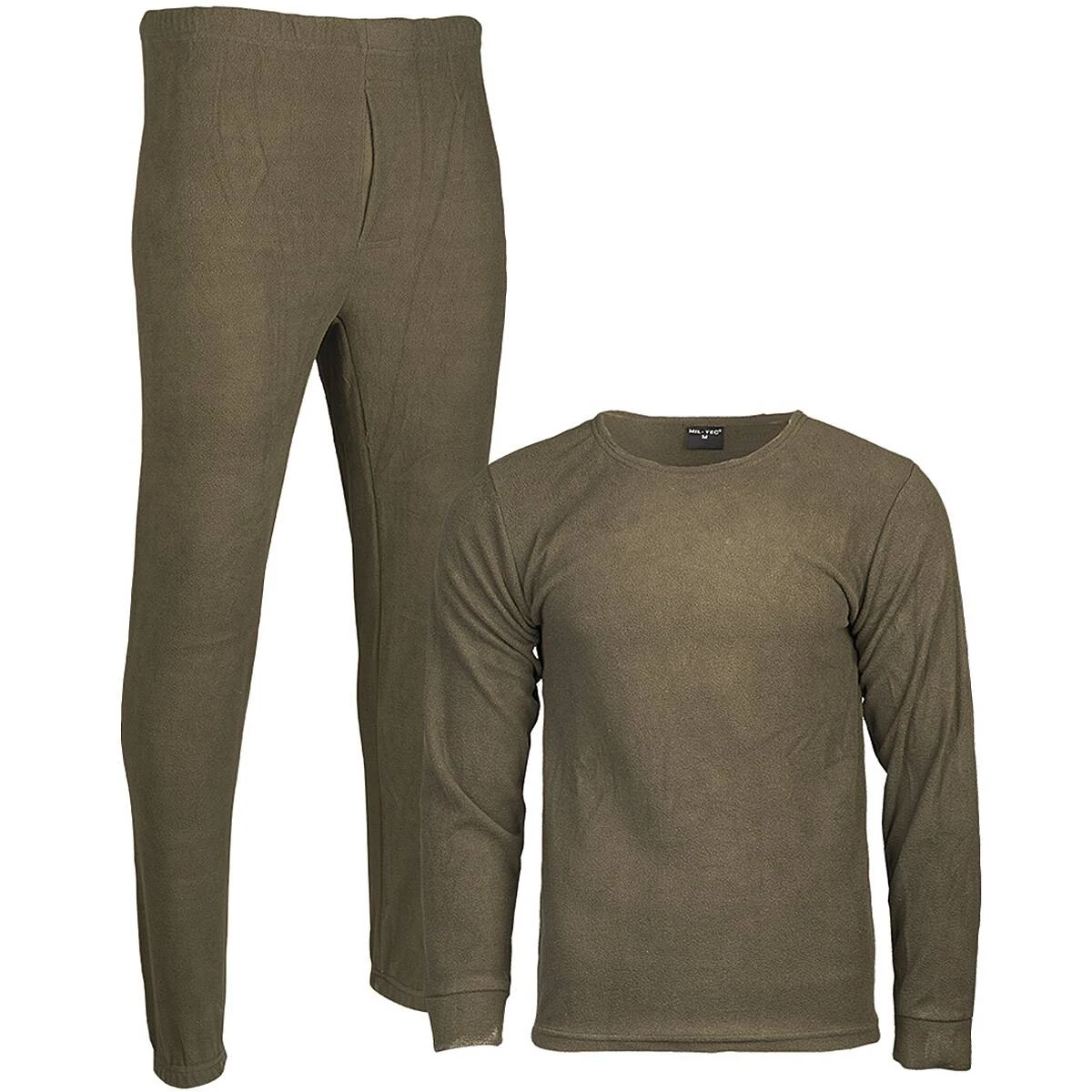 Mil-Tec Unterwäsche Thermofleece Rundhals Oliv 3 Mil-Tec Unterwäsche Thermofleece Rundhals Oliv
