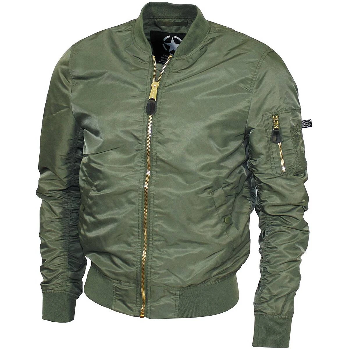 US Airforce Jacke MA1 Oliv 3 US Airforce Jacke MA1 Oliv