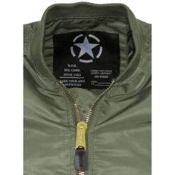 US Airforce Jacke MA1 Oliv 7 US Airforce Jacke MA1 Oliv -Outdoorfan Geschaft us airforce jacke ma1 oliv3