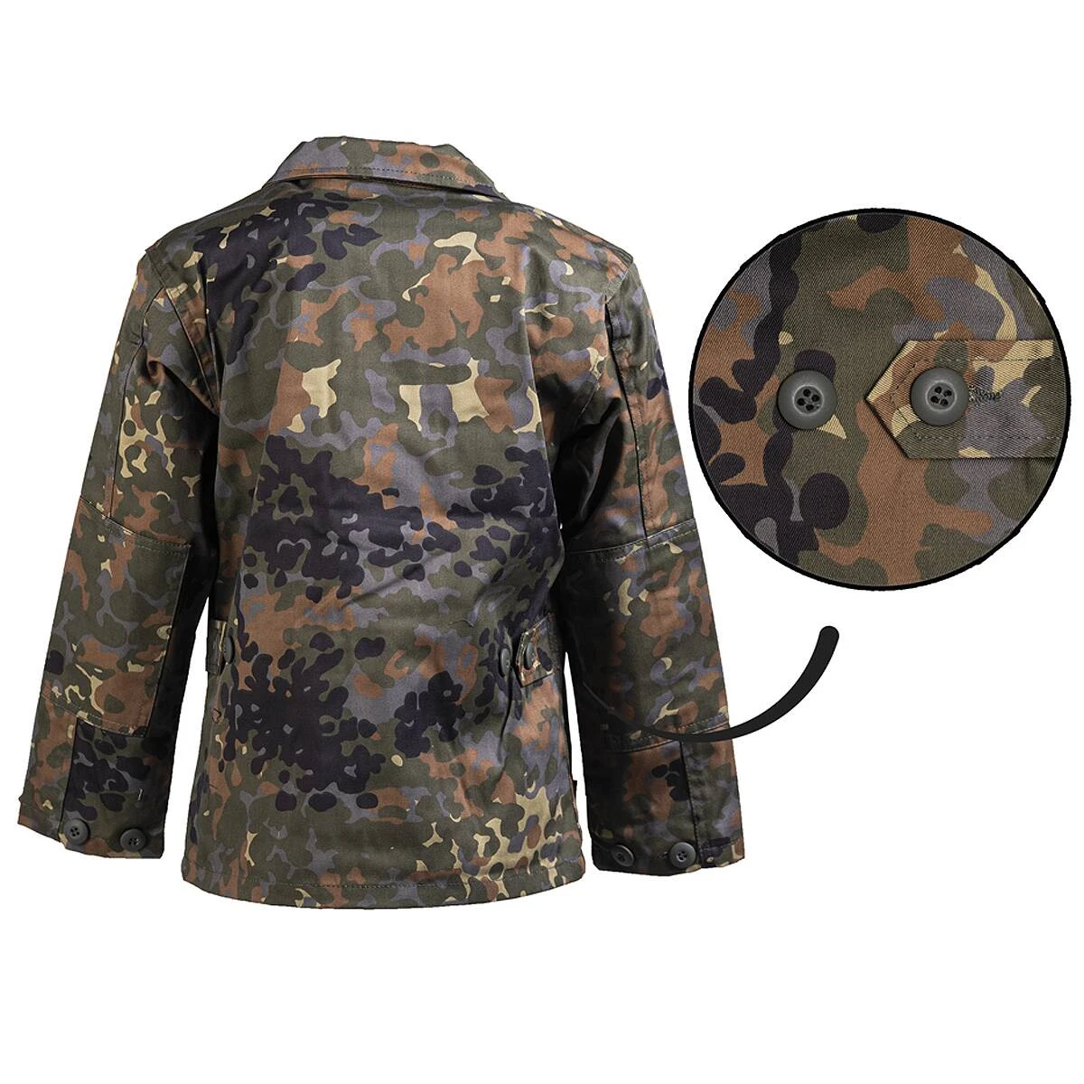 Mil-Tec US BDU Jacke Kids Flecktarn 4 Mil-Tec US BDU Jacke Kids Flecktarn – Bild 2