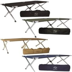 Mil-Tec US Feldbett Mit Alu-Gestell Versch. Farben