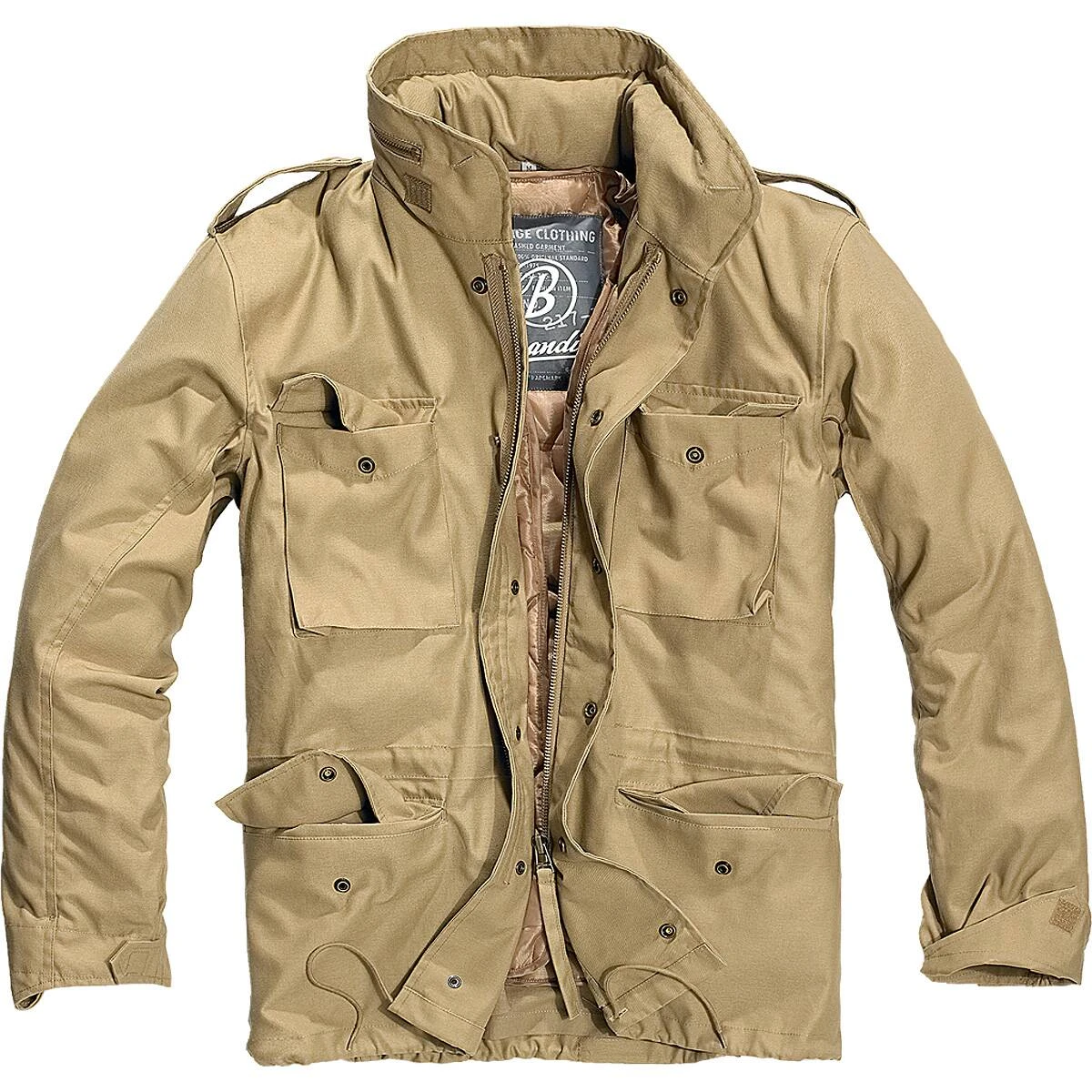 Brandit US Feldjacke M65 Mit Steppfutter Khaki 3 Brandit US Feldjacke M65 Mit Steppfutter Khaki