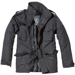 Brandit US Feldjacke M65 Mit Steppfutter Schwarz