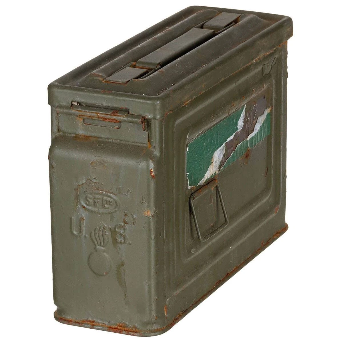 US Munitionskiste WW2 M2 Gebraucht 4 US Munitionskiste WW2 M2 Gebraucht – Bild 2