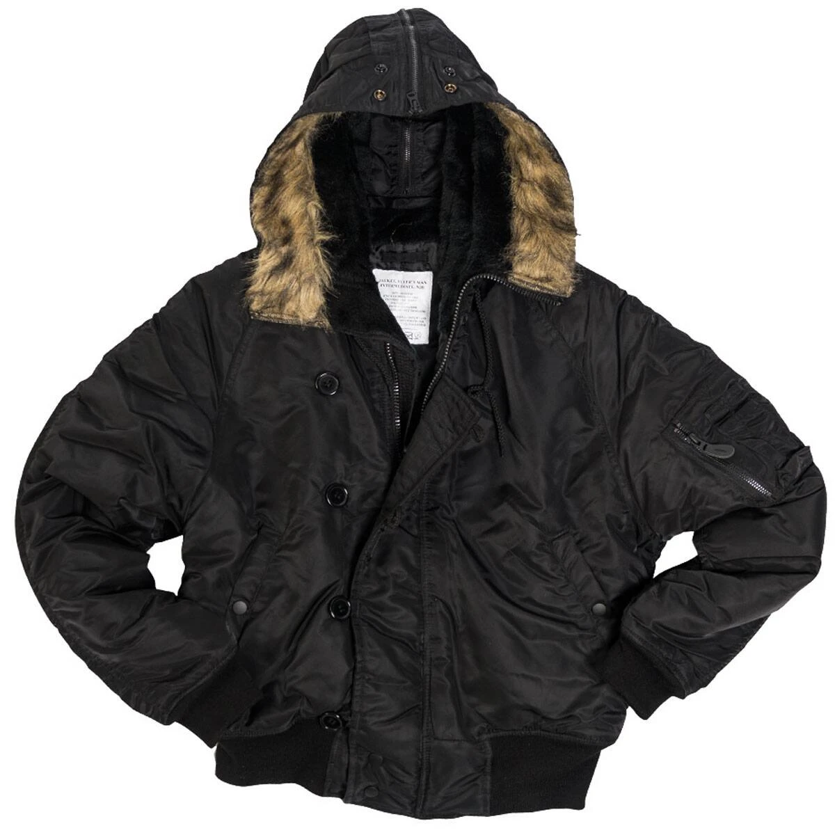 Mil-Tec US N2B Fliegerjacke Schwarz 3 Mil-Tec US N2B Fliegerjacke Schwarz