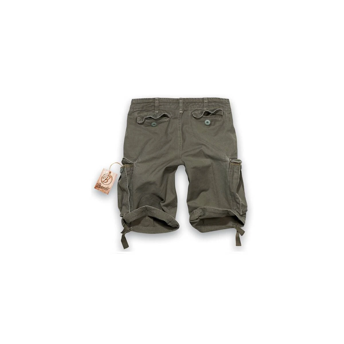 Brandit Vintage Shorts Classic Oliv 4 Brandit Vintage Shorts Classic Oliv – Bild 2