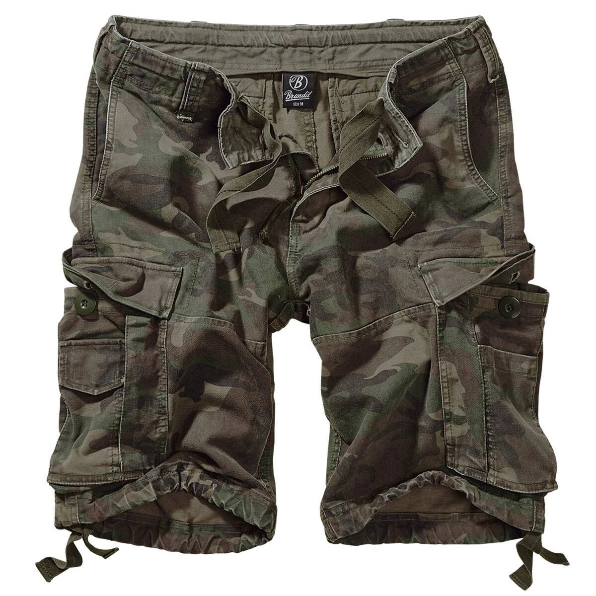 Brandit Vintage Shorts Classic Woodland 3 Brandit Vintage Shorts Classic Woodland