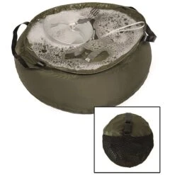 Mil-Tec Waschbehälter Ripstop Faltbar 10 L, Oliv